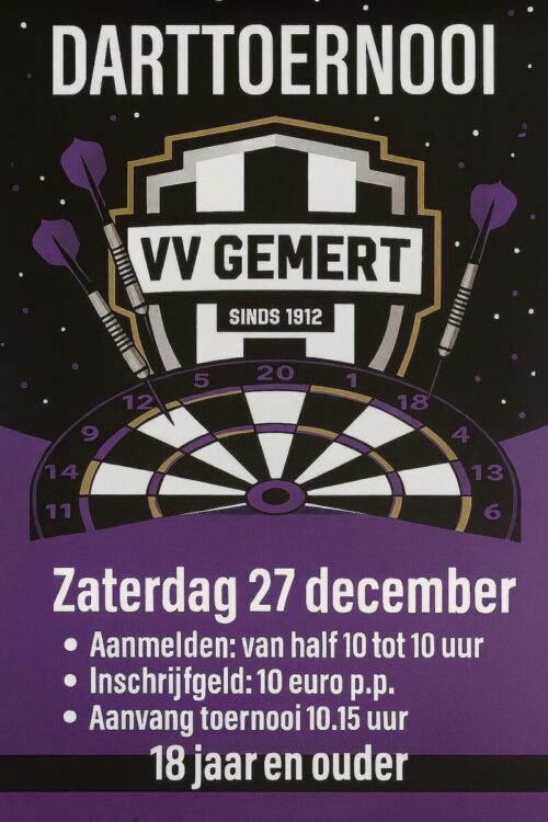 Dartstoernooi 27-12