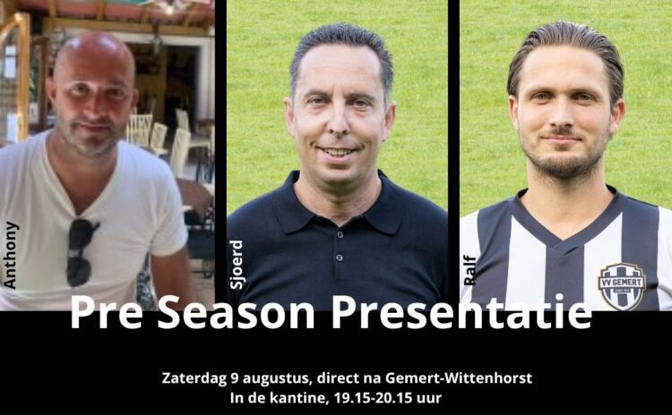 Pre Season Presentatie
