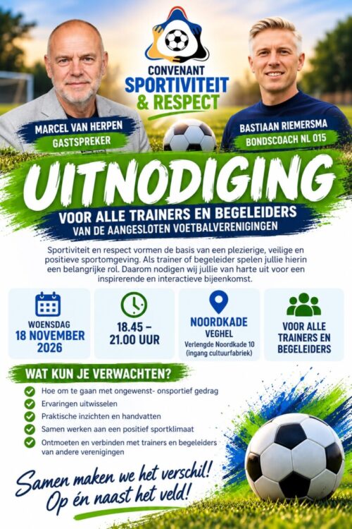 Uitnodiging Sportiviteit en Respect 18-11